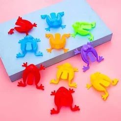 100pcs Jumping Frog Bouncing Restless Toys, Novel Toys, Favored For Parties, Creative Small Gifts, Holiday Accessories, Party Supplies, Birthday Christmas Halloween Thanksgiving Gift