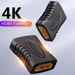 2PCS 4K HDMI Extender Female To Female Converter Extension Adapter For Monitor Display Laptop PS4/3 PC TV Hdmi Cable Extension