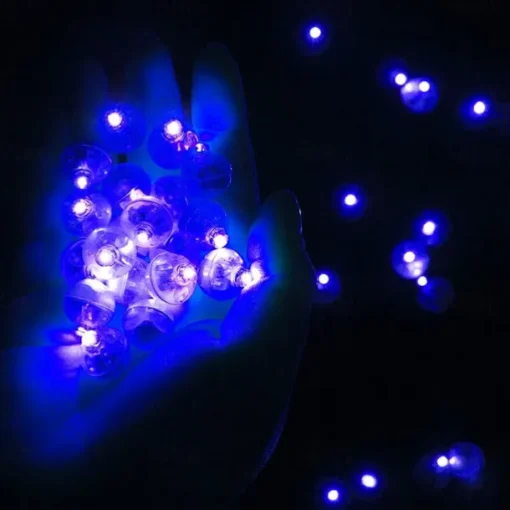 50pcs Led Balloon Light Small Led Light Round Led Ball Light Suitable for Balloon Birthday Party Activities Fun Indoor and Outdoor Wedding Decoration Supplies