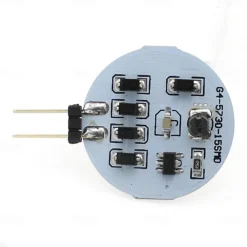 10pcs LED Bi-pin Light Bulb Lamp Side-pin 2W G4 Round 15 SMD5730 DC AC 12-24V Warm Cold White Equivalent to 20W Halogen Bulb Replacement 120° Beam Angle