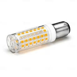 2Pcs LED Bulbs BA15D/B15/B15D 6W 100W Equivalent to a Halogen Bulb JCD Type T3/T4 B15 Double Connection 220V