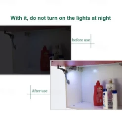 10PCS LED Cabinet Light LED Inner Hinge Lamp Closet Light Battery Wireless Lamp Universal Wardrobe Cupboard Sensor Lighting