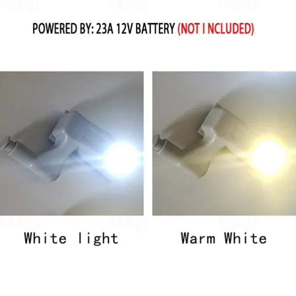 10PCS LED Cabinet Light LED Inner Hinge Lamp Closet Light Battery Wireless Lamp Universal Wardrobe Cupboard Sensor Lighting