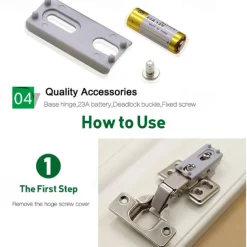 10PCS LED Cabinet Light LED Inner Hinge Lamp Closet Light Battery Wireless Lamp Universal Wardrobe Cupboard Sensor Lighting