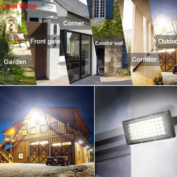 1/2pcs LED Flood Light Outdoor 220V 240V Floodlight Waterproof IP65 Reflector Projecteur LED Exterieur Focus Spotlight