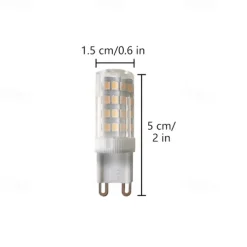 6pcs LED Light Bulb G9 Bi Pin Lamp 4W AC220V 52 LED SMD2835 Spotlight Chandelier Ceiling Light 40W Halogen Equivalent Warm Cold White AC110-240V Non-dimmable