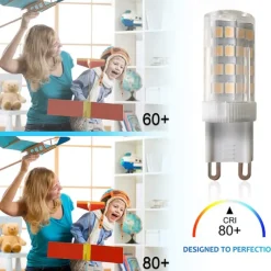 6pcs LED Light Bulb G9 Bi Pin Lamp 4W AC220V 52 LED SMD2835 Spotlight Chandelier Ceiling Light 40W Halogen Equivalent Warm Cold White AC110-240V Non-dimmable