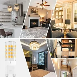 6pcs LED Light Bulb G9 Bi Pin Lamp 4W AC220V 52 LED SMD2835 Spotlight Chandelier Ceiling Light 40W Halogen Equivalent Warm Cold White AC110-240V Non-dimmable