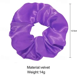 5pcs LED Luminous Hair Scrunchies Light Up Hair Scrunchies Elastic Light Women Girls Hair Bands for Halloween Christmas Party