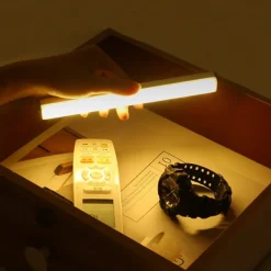 2pcs 10LED PIR Motion Sensor Night Lamp USB Charging Human Body Automatic Sensing Night Light Cabinet Wardrobe Wall Light Stair Bedroom Lighting Smart Light Sensing Night Light