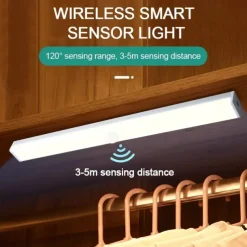 2pcs 10LED PIR Motion Sensor Night Lamp USB Charging Human Body Automatic Sensing Night Light Cabinet Wardrobe Wall Light Stair Bedroom Lighting Smart Light Sensing Night Light