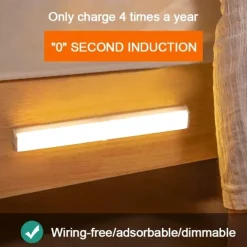 2pcs 10LED PIR Motion Sensor Night Lamp USB Charging Human Body Automatic Sensing Night Light Cabinet Wardrobe Wall Light Stair Bedroom Lighting Smart Light Sensing Night Light