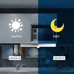 2pcs 10LED PIR Motion Sensor Night Lamp USB Charging Human Body Automatic Sensing Night Light Cabinet Wardrobe Wall Light Stair Bedroom Lighting Smart Light Sensing Night Light