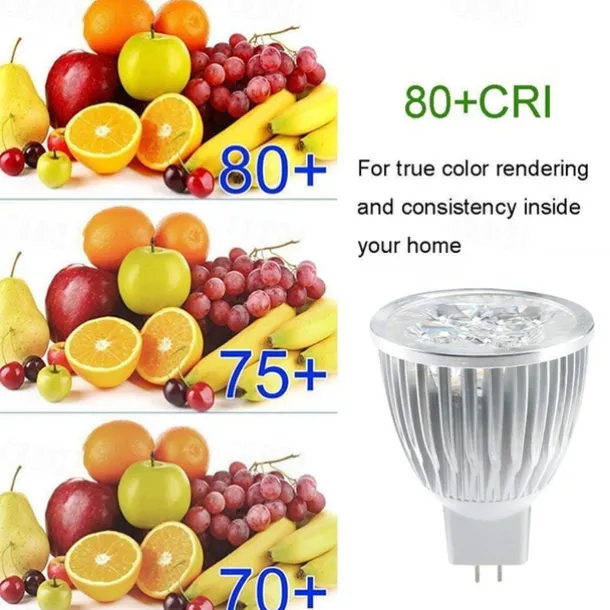 10pcs LED Spotlight Light 5W MR16 4W Led Spot Light Foco LED Lamp 12V for Home Hotel Dect 3W