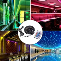 1pcs LED Strip Light USB 5050SMD DC5V Flexible LED Lamp Tape RGB 0.5M TV Desktop Screen BackLight Diode Tape with 24K Remote