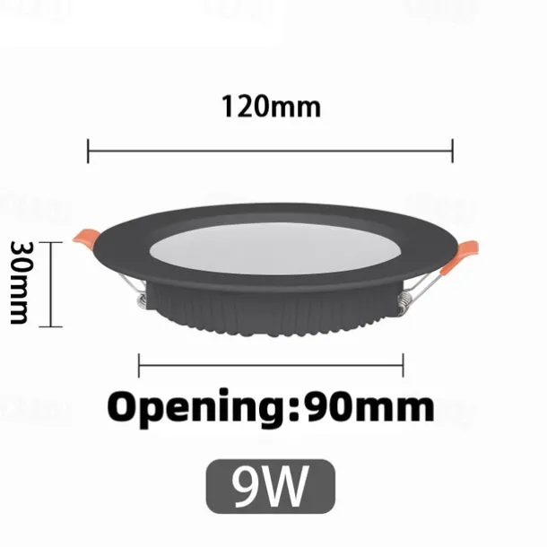2Pcs LED Waterproof Downlight Dimmable Kitchen 220V Bathroom Toilet Eaves White Ceiling Lamp Spot Light