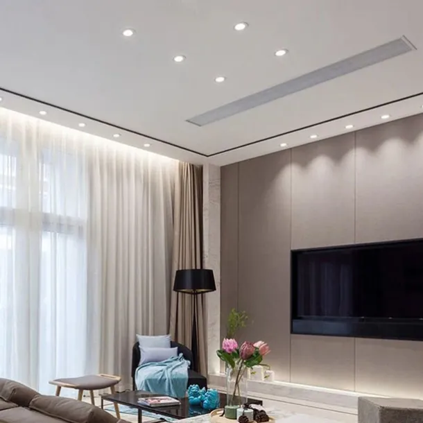 2Pcs LED Waterproof Downlight Dimmable Kitchen 220V Bathroom Toilet Eaves White Ceiling Lamp Spot Light