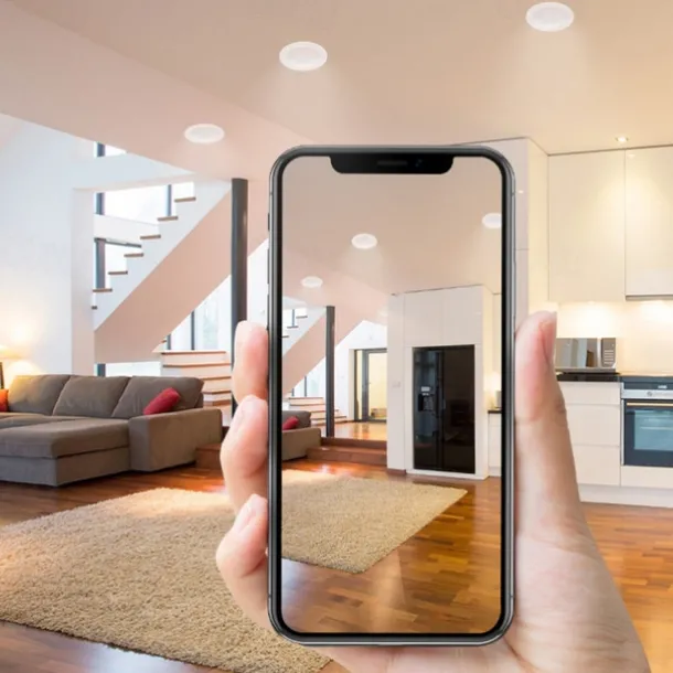 2Pcs LED Waterproof Downlight Dimmable Kitchen 220V Bathroom Toilet Eaves White Ceiling Lamp Spot Light