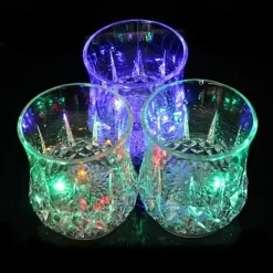 2/5/10pcs Light Up Cups Glow In The Dark Party Supplies Colorful LED Glowing Beer Cup For Party Birthday Christmas Disco
