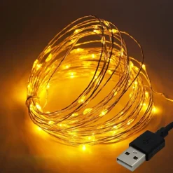 2pcs 20M LED String Lights, USB Fairy String Lights 400 LEDs Warm White, White, Blue Outdoor for Christmas Flexible Decoration