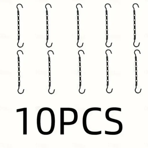 10pcs Magic Hanger - Space Saving Wardrobe Organizer For Heavy Clothes - Sturdy Plastic Multifunctional Hanger For Clothing Stores