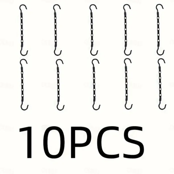 10pcs Magic Hanger - Space Saving Wardrobe Organizer For Heavy Clothes - Sturdy Plastic Multifunctional Hanger For Clothing Stores