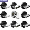 5Pcs Magnetic Plug Connector Universal For Round One Ponit Magnetic Cable Type C Micro USB Magnet Replacement Parts Mobile Phone Dust Plug Adapter Gift For Birthday/Valentines/Easter/Boy/Girlfriends