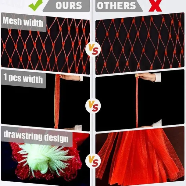 100pcs Melon Hammock Watermelon Nets Heavy Duty Watermelon Net for Garden Melon Net for Trellis Vertical Garden Growing Honeydew Melon Nets with Drawstring