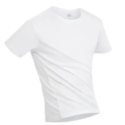 2pcs Men's Short Sleeve Waterproof T shirt Tee shirt Crew Neck Stain Resistant Top Outdoor Hydrophobic Stainproof Antifouling Quick Dry Lightweight Summer White Black Grey Fishing Climbing Beach