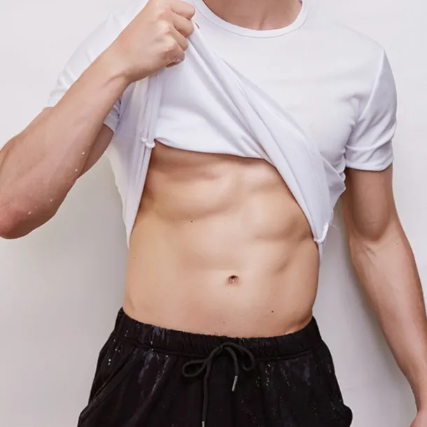 2pcs Men's Short Sleeve Waterproof T shirt Tee shirt Crew Neck Stain Resistant Top Outdoor Hydrophobic Stainproof Antifouling Quick Dry Lightweight Summer White Black Grey Fishing Climbing Beach