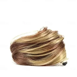 2Pcs Mini Claw Fake Space Hair Bun Clip in Messy Bun Synthetic Hair Chignon Donut Hair Bun Extensions Wig Accessory Ponytail Updo Hair Pieces for Women Girls and Kids