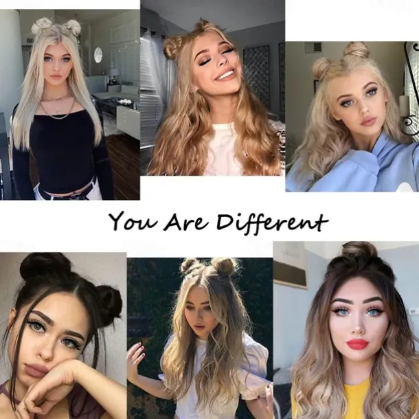 2Pcs Mini Claw Fake Space Hair Bun Clip in Messy Bun Synthetic Hair Chignon Donut Hair Bun Extensions Wig Accessory Ponytail Updo Hair Pieces for Women Girls and Kids