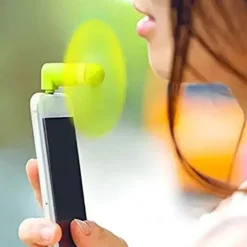 5PCS Mini Portable Type-C Phone Fan – USB Charging Handheld Cooling Fan for Android Mobile Phones