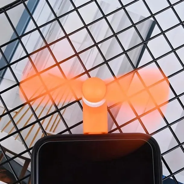 5PCS Mini Portable Type-C Phone Fan – USB Charging Handheld Cooling Fan for Android Mobile Phones