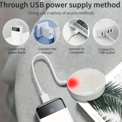 3PCS Motion Sensor Step Lights - USB Rechargeable Dimmable Night Lamps with 8 LEDs for Wardrobe, Bedroom & Bathroom