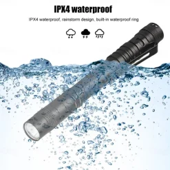 6pcs Multi-Function UV Flashlight, Waterproof Outdoor Black Light Lanterns & Pathway with Lighting Function, Purple 3.2V 3W for Pool Camping Courtyard