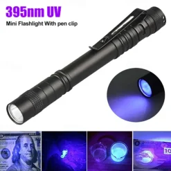 6pcs Multi-Function UV Flashlight, Waterproof Outdoor Black Light Lanterns & Pathway with Lighting Function, Purple 3.2V 3W for Pool Camping Courtyard