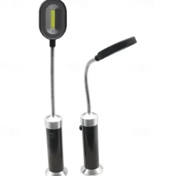 2PCS Multipurpose Magnetic Base LED BBQ Grill Light 360 Adjustable Outdoor Camping For Party BBQ Lights Degree Barbecue Accessories AAA battery powered