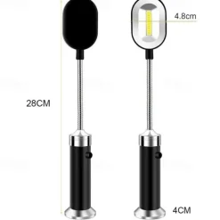 2PCS Multipurpose Magnetic Base LED BBQ Grill Light 360 Adjustable Outdoor Camping For Party BBQ Lights Degree Barbecue Accessories AAA battery powered