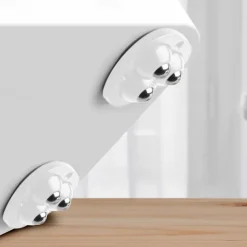 4Pcs Mute Rollers For Furniture Self Adhesive 3 Beads Ball Wheels Universal Pulley 360 Rotating Wheels for Bins Storage Box