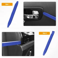 5Pcs Nylon Auto Trim Removal Tool Kit No-Scratch Pry Tool Kit for Car Door Clip Panel & Audio Dashboard Dismantle Black