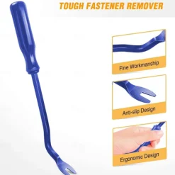 5Pcs Nylon Auto Trim Removal Tool Kit No-Scratch Pry Tool Kit for Car Door Clip Panel & Audio Dashboard Dismantle Black