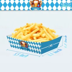 36Pcs Oktoberfest Party Supplies German Party Bavarian Flag 4 Corner Food Boxes Paper German Beer Festival Snack Trays Disposable Food Trays for Beer Festival Party Decorations Supplies Favors