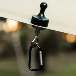 4Pcs Outdoor Camping Strong Magnetic Hooks Tent Canopy Carabiners Mountaineering Buckle Magnet Hanger Camping Light Hook Accessories