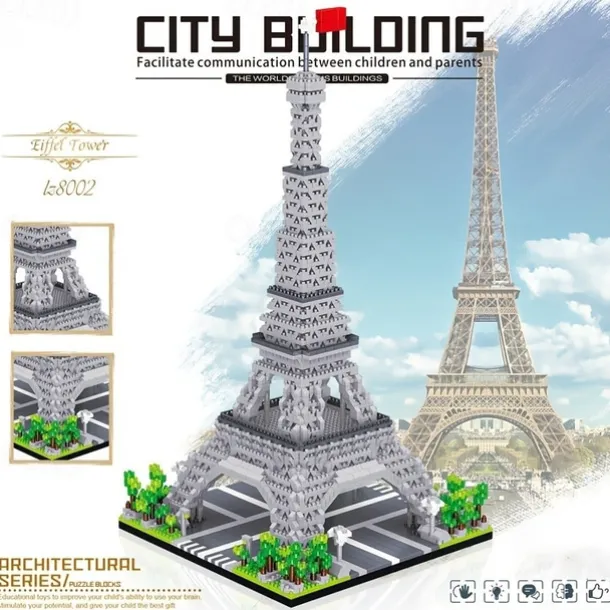 3585pcs Paris Eiffel Tower Building Blocks Set - Explore World Architecture with Educational Toys Perfect for Halloween Thanksgiving Christmas and Easter Gifts