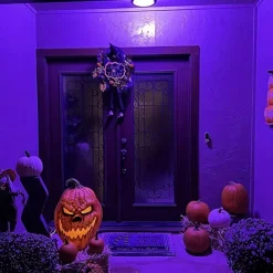 2PCS 1PC LED Black UV Halloween Purple Light Bulb 9.5W Black Bulb Replacement Up to 100W Black light UVA Level 385-400nm A19 Spooky Halloween Atmosphere