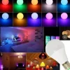 2pcs 1pc 15W E27 E26 LED Light Bulb RGBW Lamp 16 Color Changing Smooth Fade Flash Strobe Mode IR Remote Control Home Decoration Holiday Light 110-240V