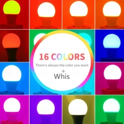 2pcs 1pc 15W E27 E26 LED Light Bulb RGBW Lamp 16 Color Changing Smooth Fade Flash Strobe Mode IR Remote Control Home Decoration Holiday Light 110-240V