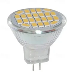 10pcs 6pcs MR11 3W LED Spotlight 250-300 lm 24 LED Beads SMD 5730 AC/DC 12-24 V