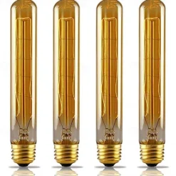 6pcs 4pcs Dimmable Retro Edison Light Bulb E27 220V 40W T185 Filament Incandescent Ampoule Bulbs Vintage Edison Lamp